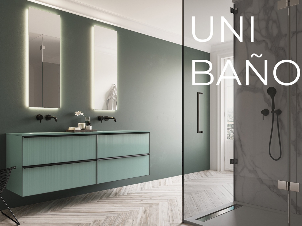 mueble baño unibaño glass